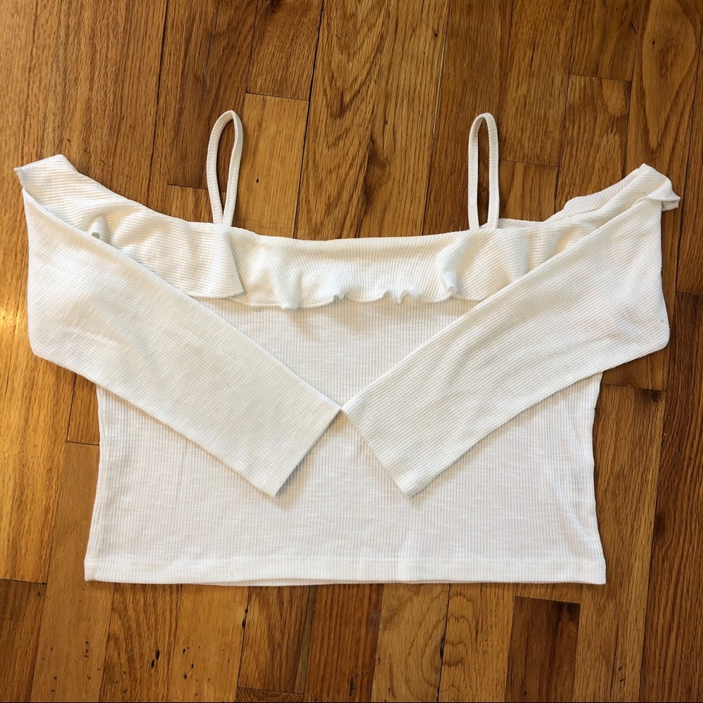 Cropped Shoulderless Tank Top